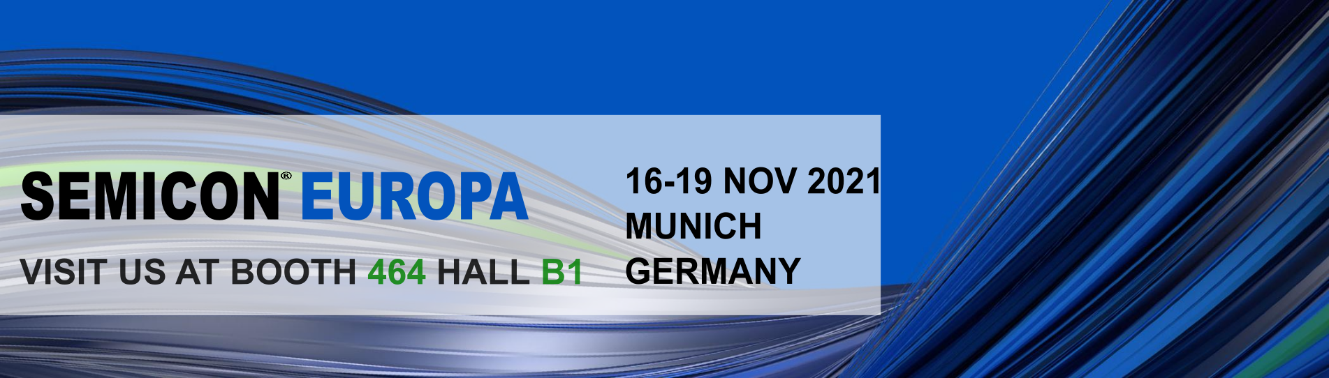 SEMICON Europa 2021 from the16. bis 19. November